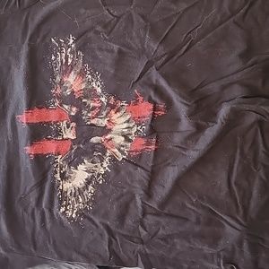 Grunt Style women's XXL black tshirt with Eagle.